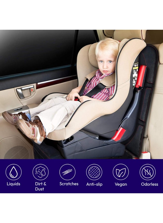 YelaJoy Car Seat Protector for Child Car Seat, Durable 600D Fabric Waterproof Carseat Protector Car Seat Cover, Thick Pad, Anti Slip Backing, Child Seat Protection, Suitable for Babies & Pets - Image 5